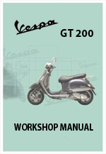 Vespa GT200 Motor Scooter Workshop Service Repair Manual Download PDF