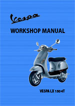 Vespa LX140 4T Motor Scooter Workshop Repair Manual